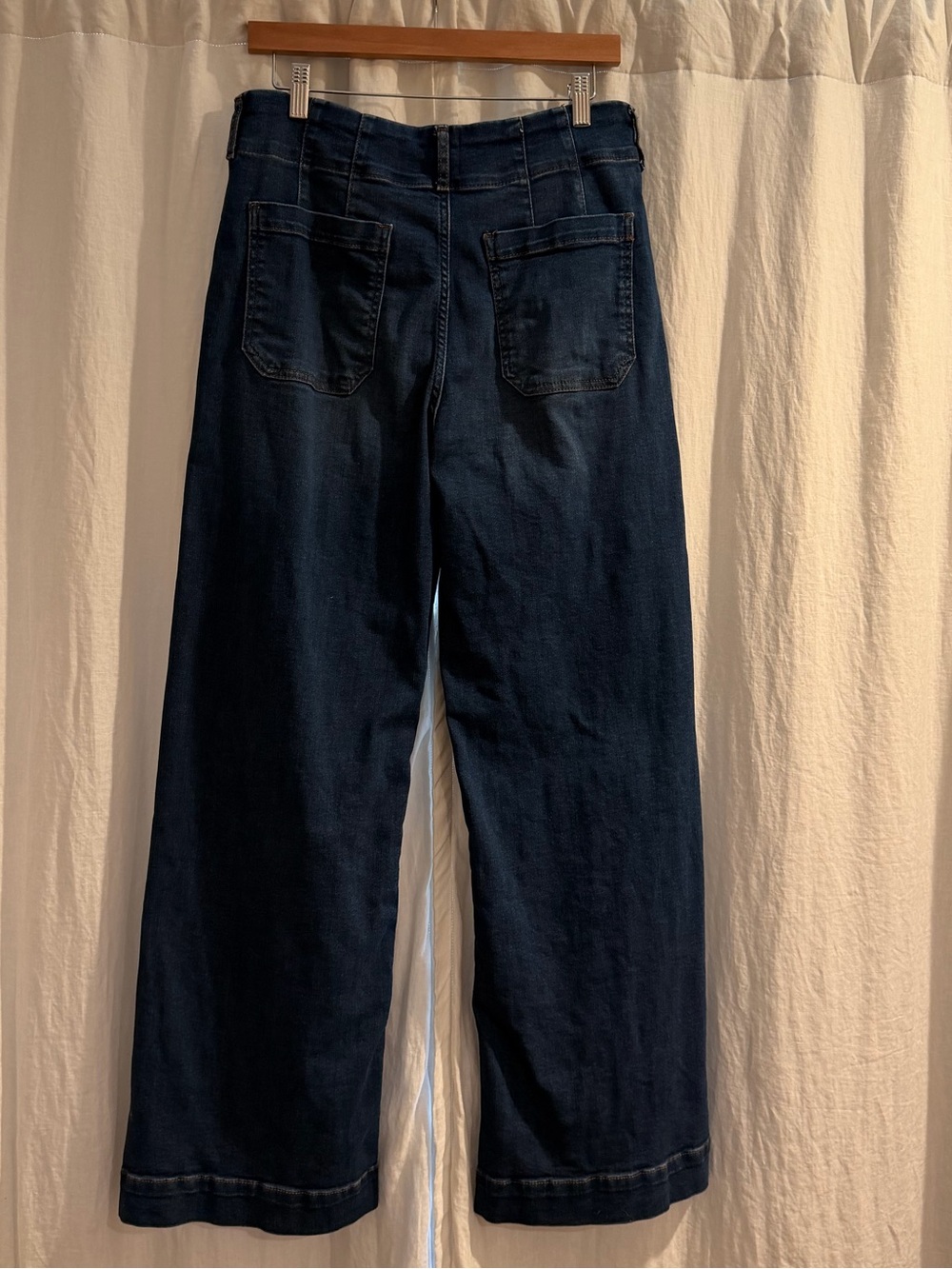THE COLETTE FULL-LENGTH WIDE-LEG JEANS BY MAEVE - Picture 4 of 6